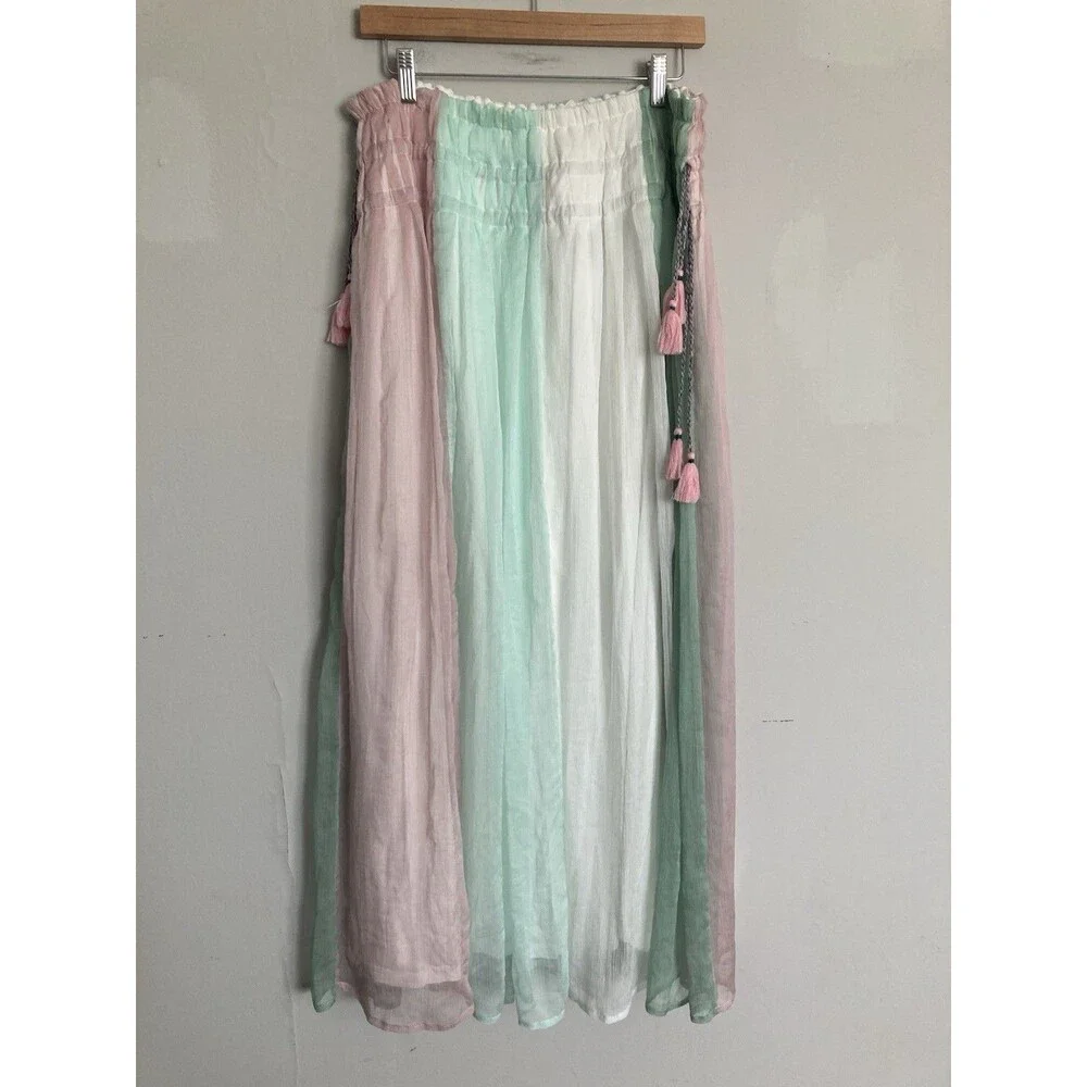 NEW Chelsea & Theodore Pastel Maxi Skirt LARGE Cottagecore Fairy Fantasy